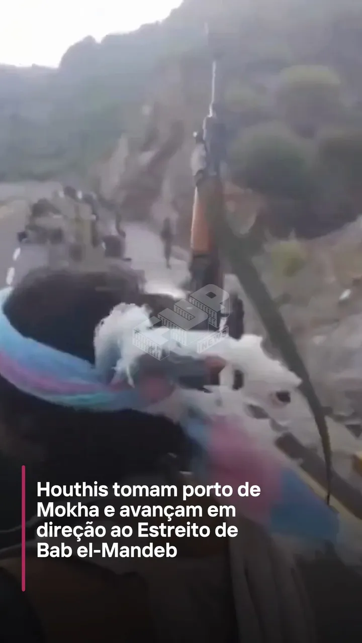 Os Houthis assumiram o controle de Mokha, importante cidade portuária na costa oeste do Iêmen, aproximando suas forças do Estreito de Bab el-Mandeb, uma importante passagem que conecta o Mar Vermelho