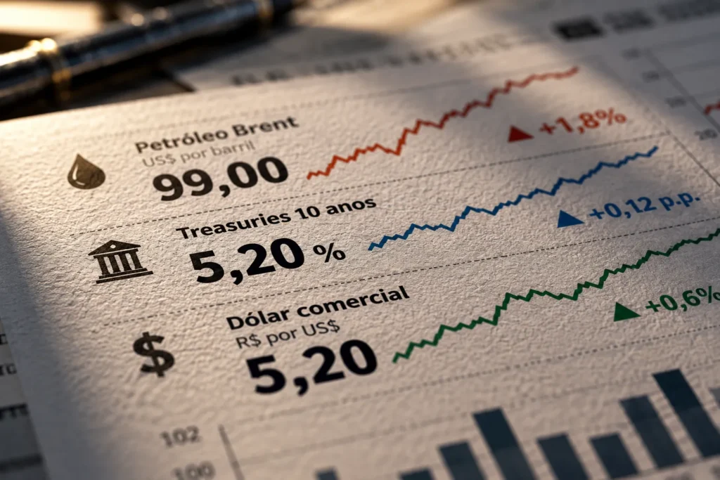 Petróleo perto de US$ 100, juros acima de 5% e dólar pressionam início de outubro