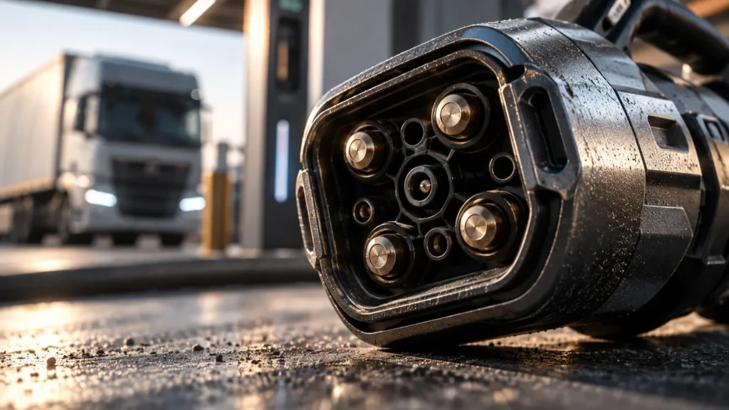 Com elétricos mais baratos que diesel, UE reforça infraestrutura para caminhões